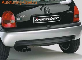 Диффузор в бампер задний Opel Corsa B