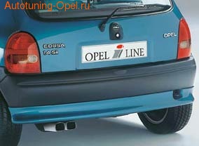 Накладка на бампер задний Opel Corsa B