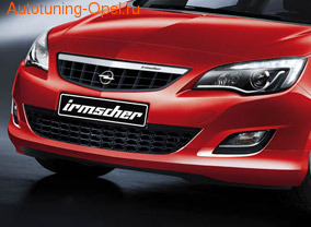 Накладка на бампер передний Opel Astra J Хэтчбек, Sports Tourer (дорестайлинг)