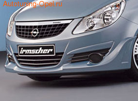 Накладка на бампер передний Opel Corsa D (дорестайлинг)
