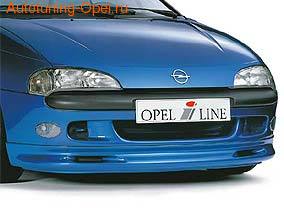Накладка на бампер передний Opel Tigra