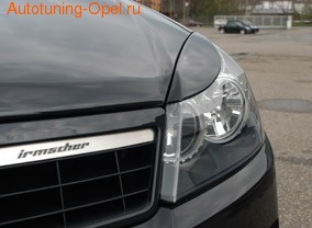 Реснички на фары Opel Astra H