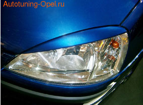 Реснички на фары Opel Corsa C