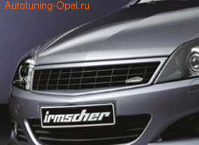 Решетка радиатора Opel Astra H GTC (рестайлинг) черная с рамкой