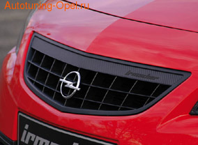 Решетка радиатора Opel Astra J Хэтчбек, Sports Tourer (дорестайлинг) с планкой в дизайне Carbon-Look
