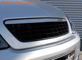 Решетка радиатора Opel Meriva с планкой из высококачественной стали