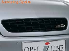 Решетка радиатора Opel Vectra C (дорестайлинг) черная