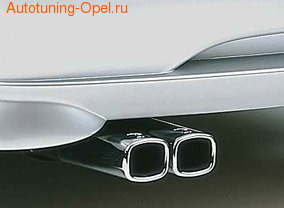Глушитель со сдвоенной насадкой для Opel Corsa B с двигателями X10XE и X12XE