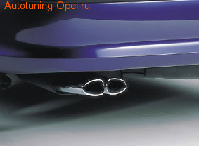 Глушитель со сдвоенной насадкой для Opel Vectra B (16V и V6)