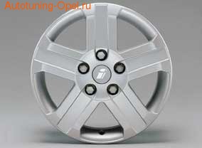 Диски литые R16 легкосплавные серебристые дизайн Nova-Design для Opel Antara