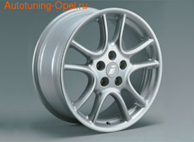 Диски литые R16 легкосплавные серебристые в стиле Twin Spoke-Design для Opel Astra G, Opel Vectra B, Opel Zafira A