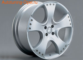 Диски литые R17 легкосплавные серебристые дизайн Sport Star-Design для Opel Astra H, Opel Corsa D