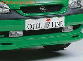 Устройство монтажа противотуманных фар Opel Corsa B