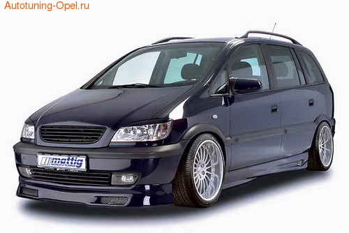 Накладка на бампер передний Opel Zafira A