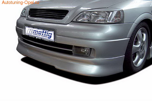 Накладка на бампер передний Opel Astra G
