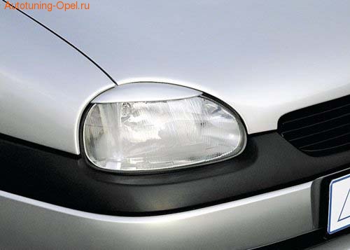 Реснички на фары Opel Corsa B