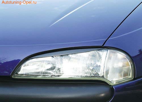 Реснички на фары Opel Tigra