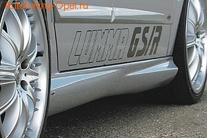 Наклейка Lumma GS/R серебряного цвета для Opel Astra H