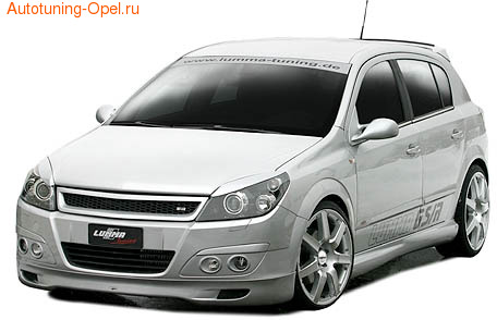 Обвес на Opel Astra H 5-ти дверная в стиле GT от компании Lumma