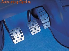 Накладки на педали Opel Astra G, Opel Astra H, Opel Zafira B алюминевые (для РКПП)