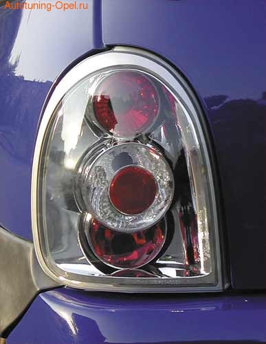 Фонари задние Opel Corsa B хромированные