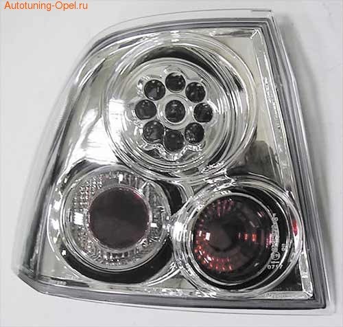 Фонари задние Opel Vectra B хромированные LED (светодиодные)