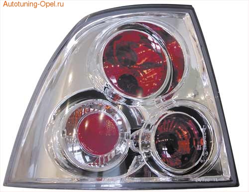 Фонари задние Opel Vectra B хромированные LED (светодиодные) 3D