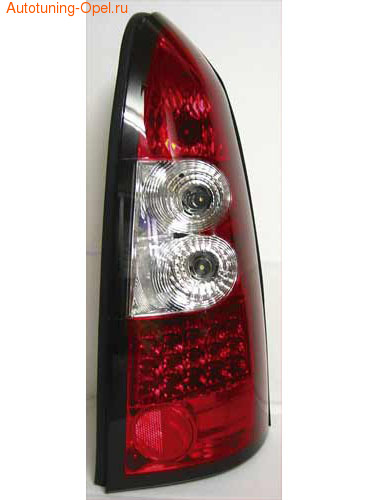 Фонари задние Opel Astra G красные прозрачные LED (светодиодные)