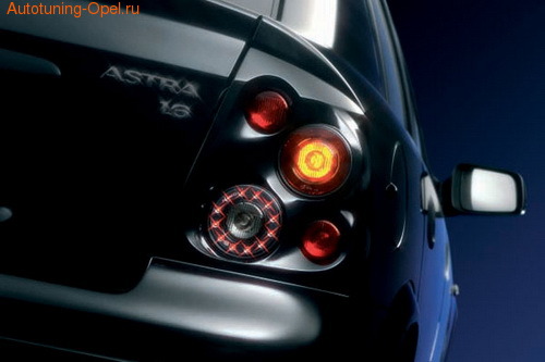 Фонари задние Opel Astra G черные