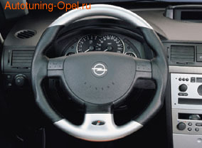 Руль для Opel Corsa C, Opel Meriva, Opel Tigra в стиле Mattchrom-Look с кожей