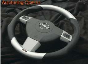Руль для Opel Astra H, Opel Vectra C, Opel Zafira B в стиле Mattchrom-Look с кожей
