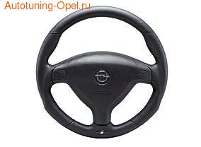 Руль для Opel Astra G, Opel Zafira A в черной коже