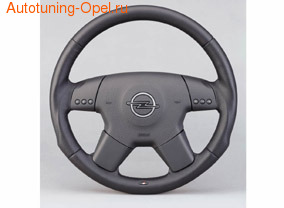 Руль для Opel Vectra C кожаный
