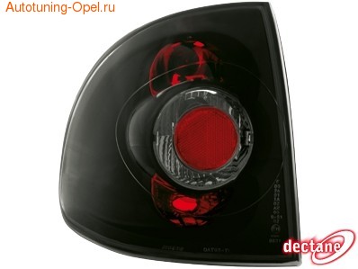 Фонари задние Opel Astra F черные