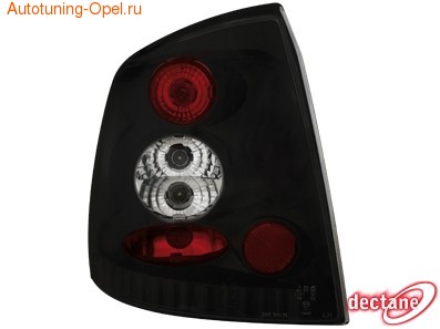 Фонари задние Opel Astra G черные