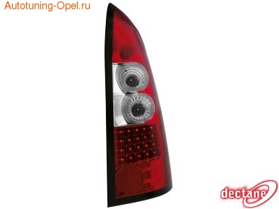 Фонари задние Opel Astra G красные прозрачные LED (светодиодные)