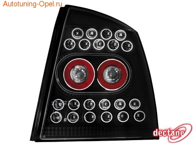 Фонари задние Opel Astra G черные LED (светодиодные)
