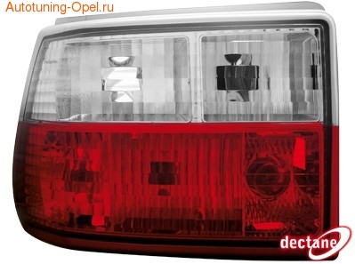 Фонари задние Opel Astra F красные прозрачные