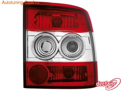 Фонари задние Opel Vectra A красные прозрачные