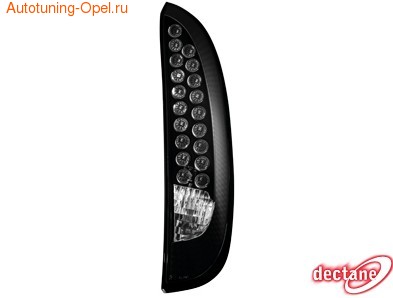 Фонари задние Opel Corsa C черные LED (светодиодные)