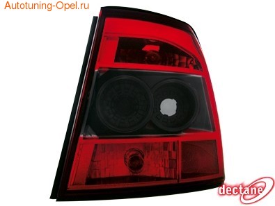 Фонари задние Opel Vectra B красные прозрачные LED (светодиодные)