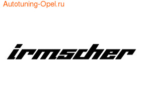 Наклейка Irmscher черного цвета для автомобилей Opel