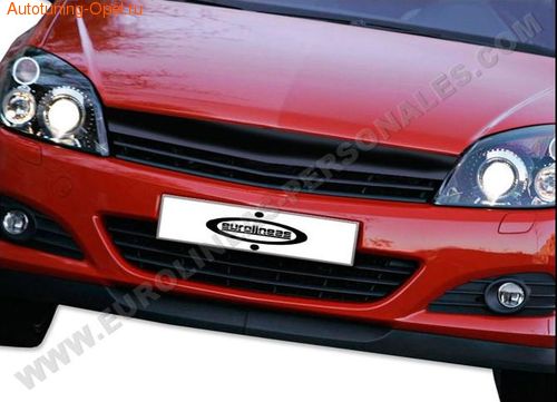 Решетка радиатора Opel Astra H черная