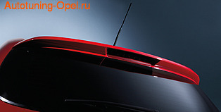 Спойлер на крышу Opel Astra H GTC в стиле OPC Line