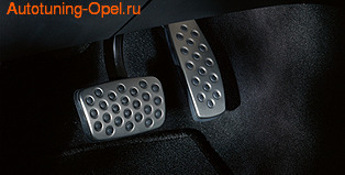 Накладки на педали Opel Astra H, Opel Astra J, Opel Insignia в стиле OPC Line из нержавеющей стали (для АКПП)