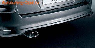 Накладка на бампер задний Opel Astra H Универсал в стиле OPC Line