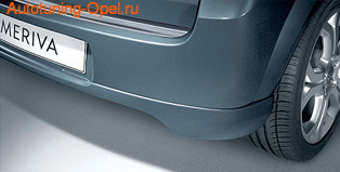 Накладка на бампер задний Opel Meriva A в стиле OPC Line
