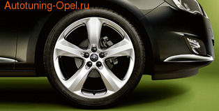 Диски литые R19 легкосплавные серебристые дизайн 5 лучей для Opel Astra J c бензиновыми двигателями 1,4 л, 1,4T л и 1,6 л, дизельными двигателями 1,3 л