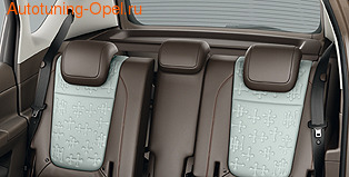 Подголовник задний Opel Meriva B кожаный черный