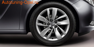 Диски литые R18 легкосплавные серебристые дизайн 5 двойных лучей для Opel Insignia